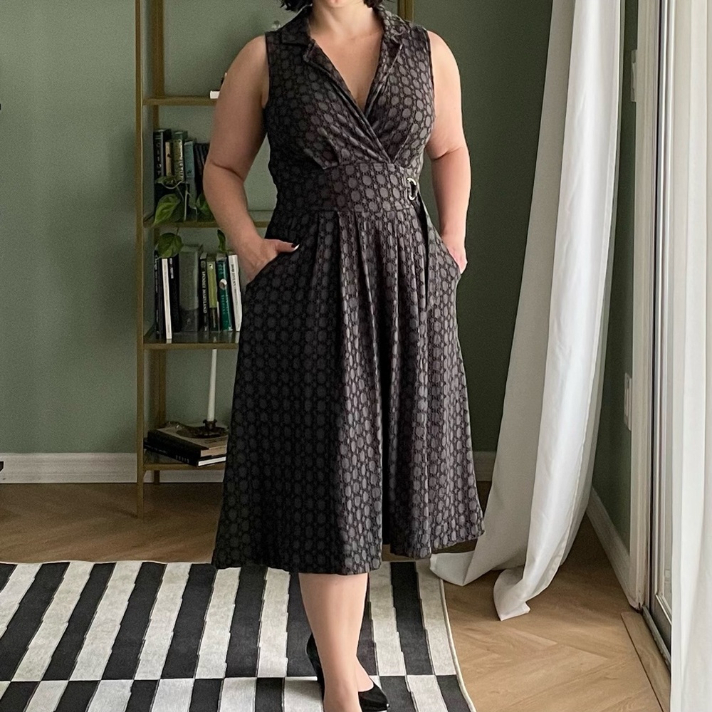 Anthropologie Sleeveless Eyelet Midi Shirt Dress Size 8